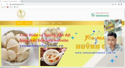 Video giới thiệu và hướng dẫn đặt hàng trực tiếp trên website