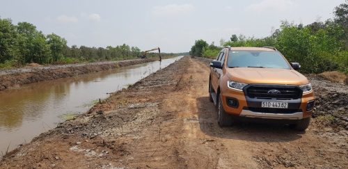 Bán lô đất vườn MT đường kênh, 1 sẹc Tam Tân, 45.112m2, xã Tân An Hội.