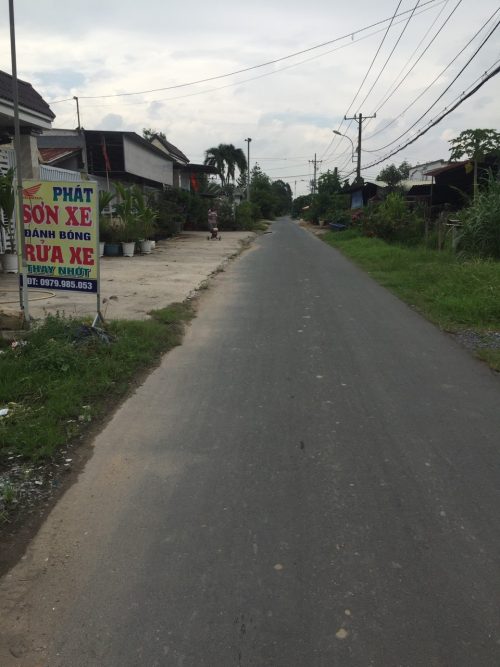 Bán lô đất MT đường nhựa Trương Thị Kiện, dt 284m, full thổ cư, xã Thái Mỹ