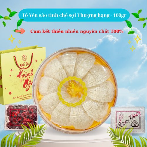Tổ Yến sào Tinh chế Sợi Thượng hạng – 100gr