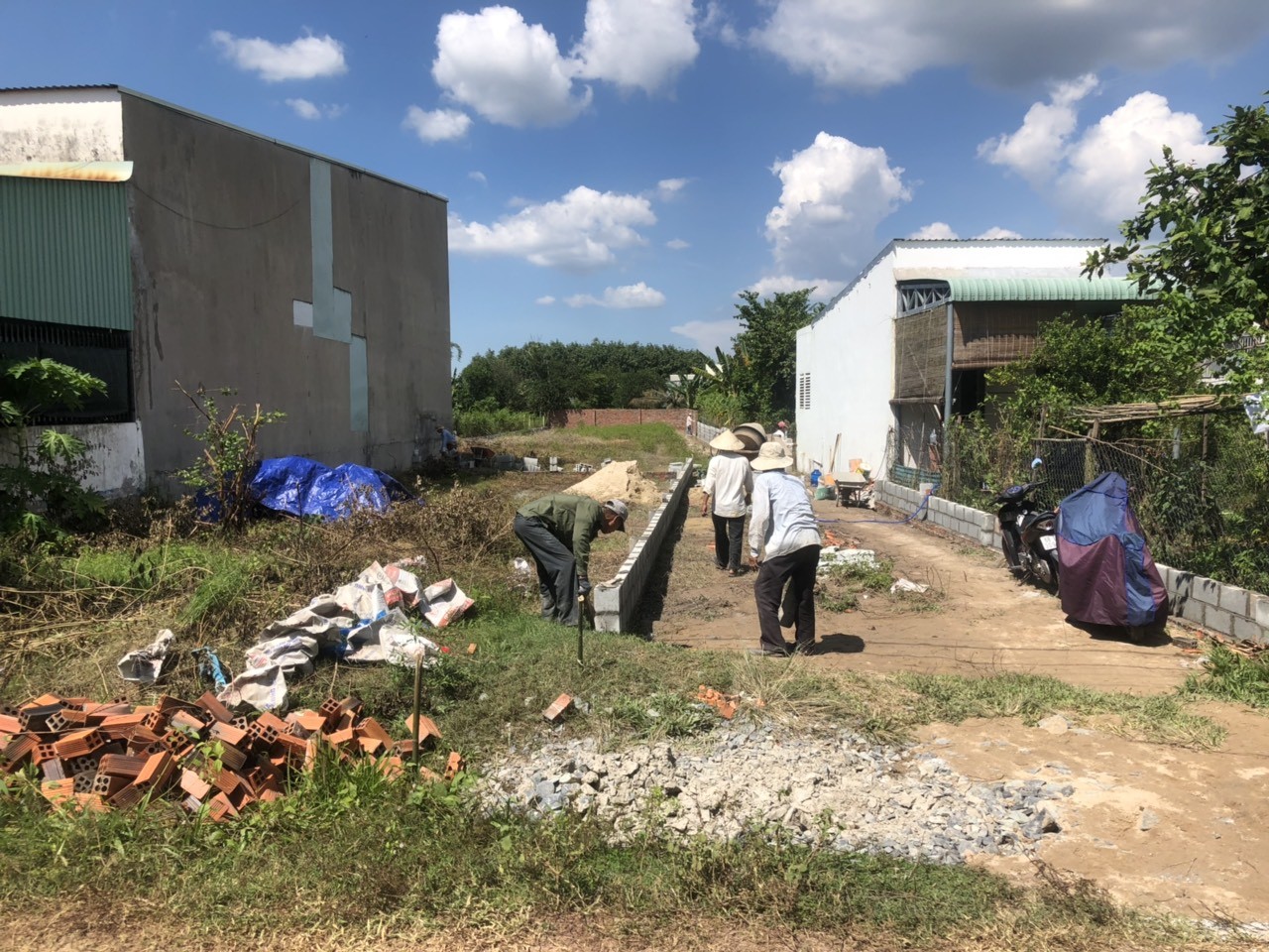 Bán lô đất MT đường Bê Tông Trần Thị Rộng, 1.093m2, full thổ cư, xã Nhuận Đức