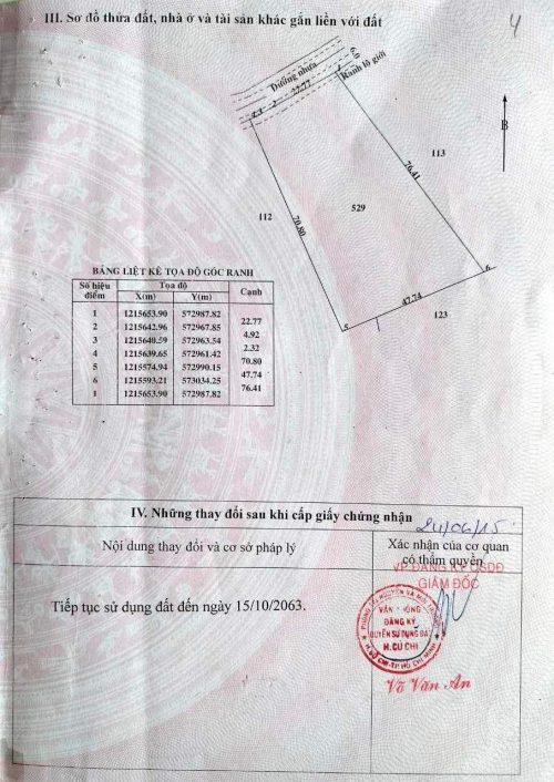 Bán lô đất MT đường nhựa, dt 2818.7m2, có 253m thổ cư, xã Thái Mỹ.