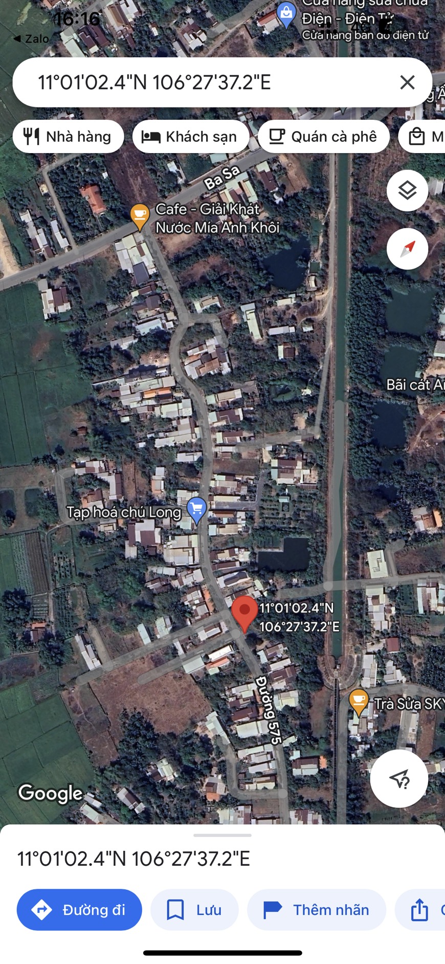 Bán đất Củ Chi, lô đất MT đường nhựa 575, dt 187,4m2, 150m thổ cư, xã Nhuận Đức..