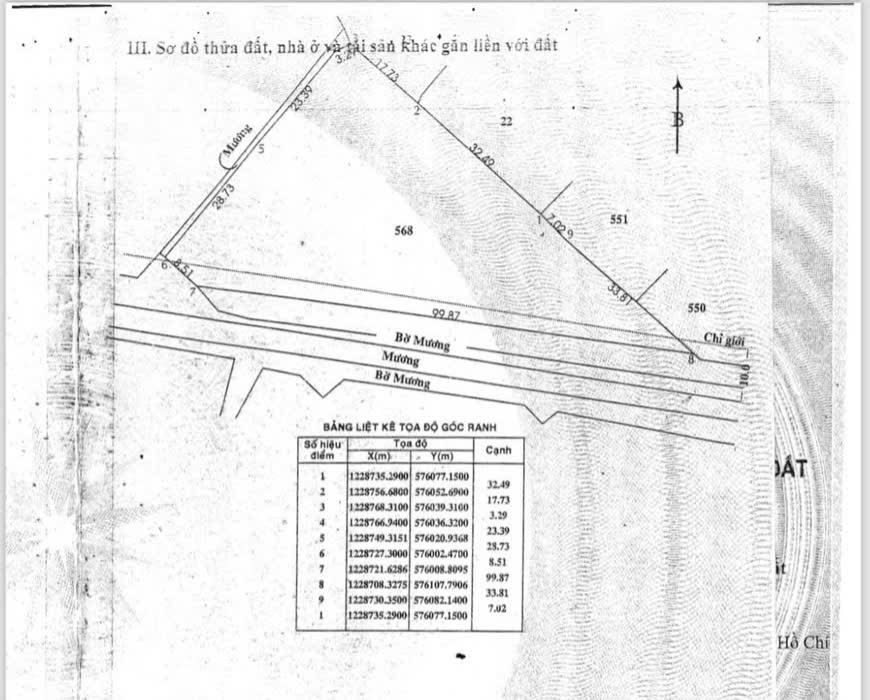 Đất Củ Chi! Cần bán lô đất vườn đường ô tô tới đất, dt 2.787m, đất CLN, xã An Nhơn Tây.