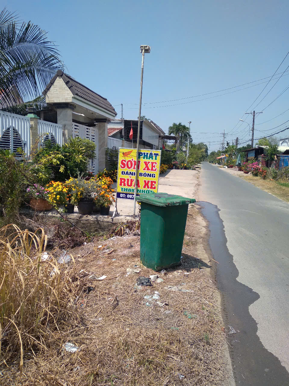 Bán lô đất MT đường nhựa Trương Thị Kiện, dt 292m, full thổ cư, xã Thái Mỹ