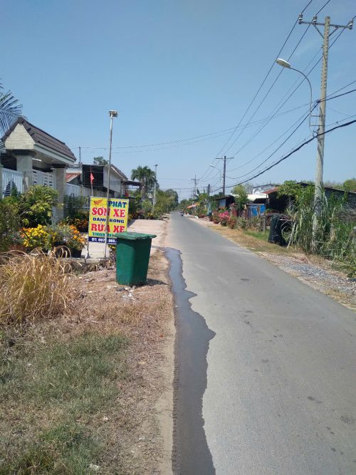 Bán lô đất MT đường nhựa Trương Thị Kiện, dt 292m, full thổ cư, xã Thái Mỹ