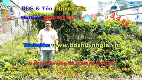 Hạ giá hơn 800tr, bán lô đất đường số 686, diện tích 407,6m2 có 300m2 thổ cư, xã Thái Mỹ