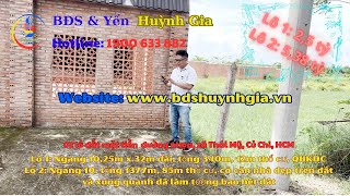 02 Lô đất Mặt tiền đường nhựa xã Thái Mỹ, Củ Chi