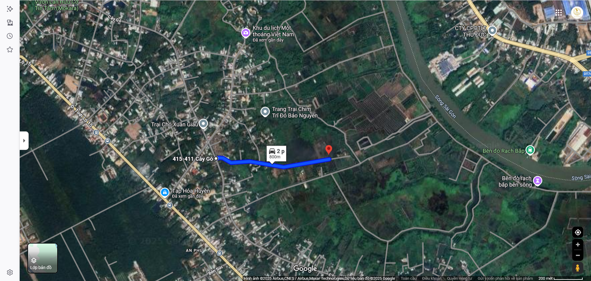 Bán lô đất đường ôtô, 1 sẹc đường Cây Gõ, 12,080 m2, mặt tiền 105m, xã An Nhơn Tây (mới)