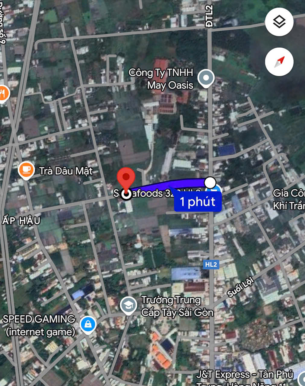 Đất Củ Chi! Bán lô đất mt đường Trần Quang Đạo, dt 410m, 200m thổ, xã Tân Thông Hội.