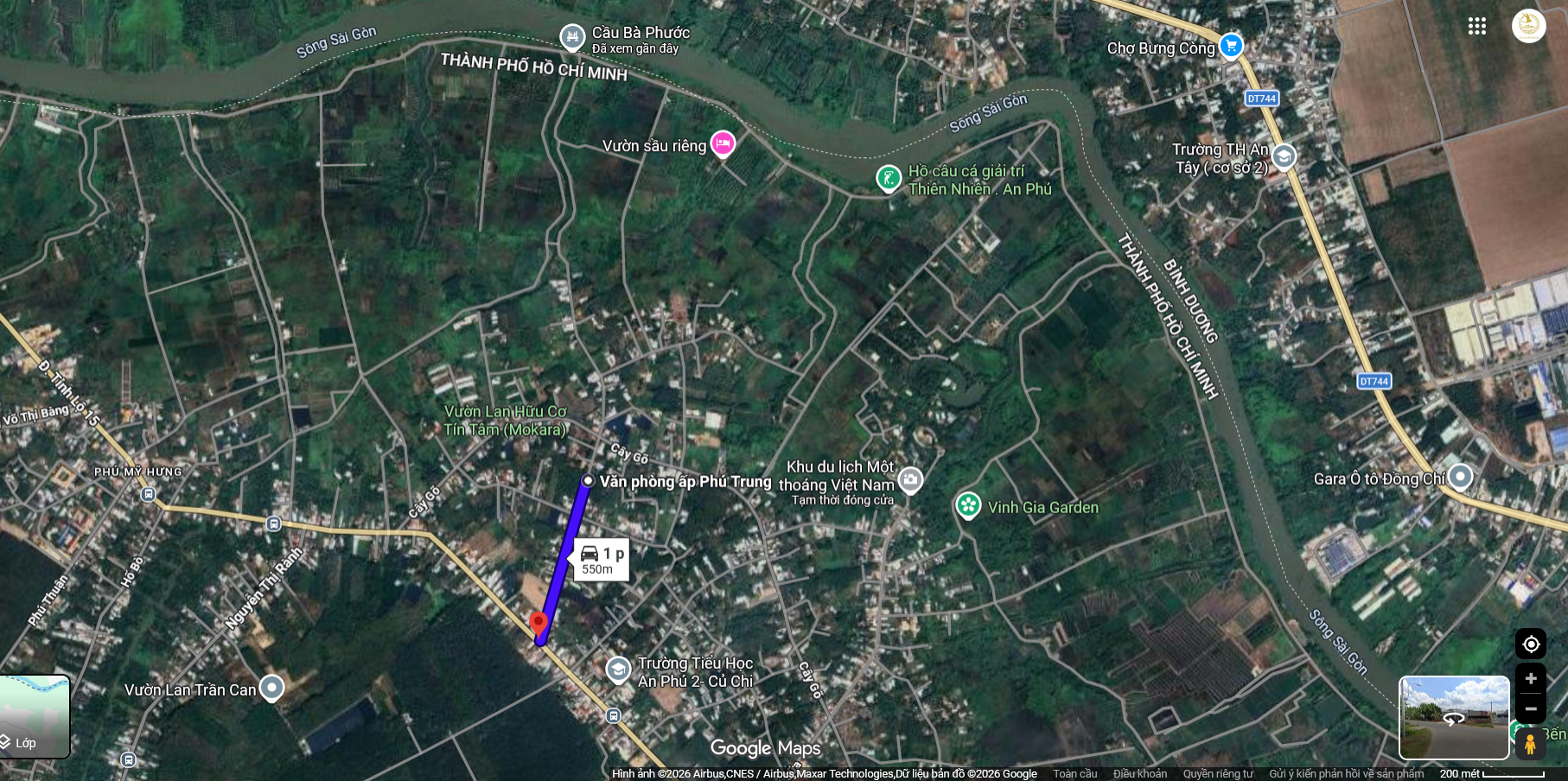 Đất Củ Chi! Bán lô đất mt đường nhựa Nguyễn Thị Chiếu, dt 576,5m, có 188m thổ, xã An Phú (cũ).