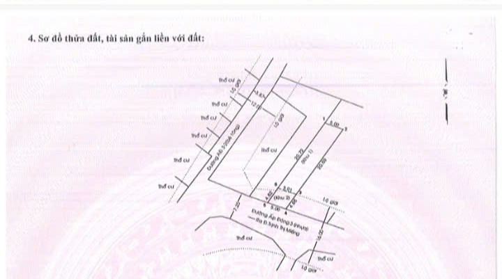 Đất Hóc Môn! Bán 03 lô F0 mt đường Ấp Đông 3, dt 121m2, thổ cư, xã Thới Tam Thôn