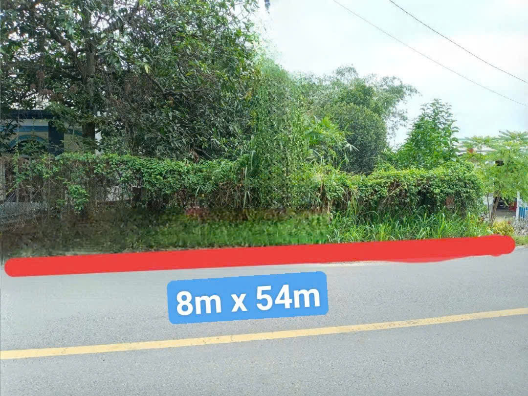 Bán lô đất mặt tiền đường nhựa, diện tích 403m², có 40m² thổ, xã Nhuận Đức.
